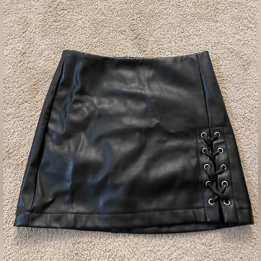 Leather skirt